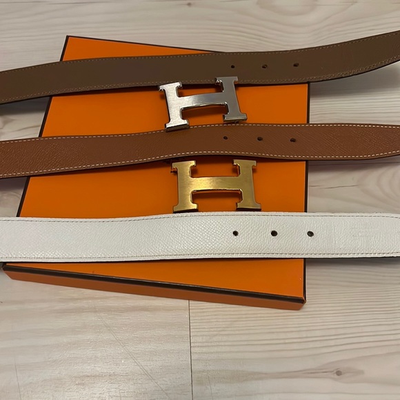 Authentic Hermes H belt. Belt length 75. All double sided. Trade for bags - Picture 4 of 17
